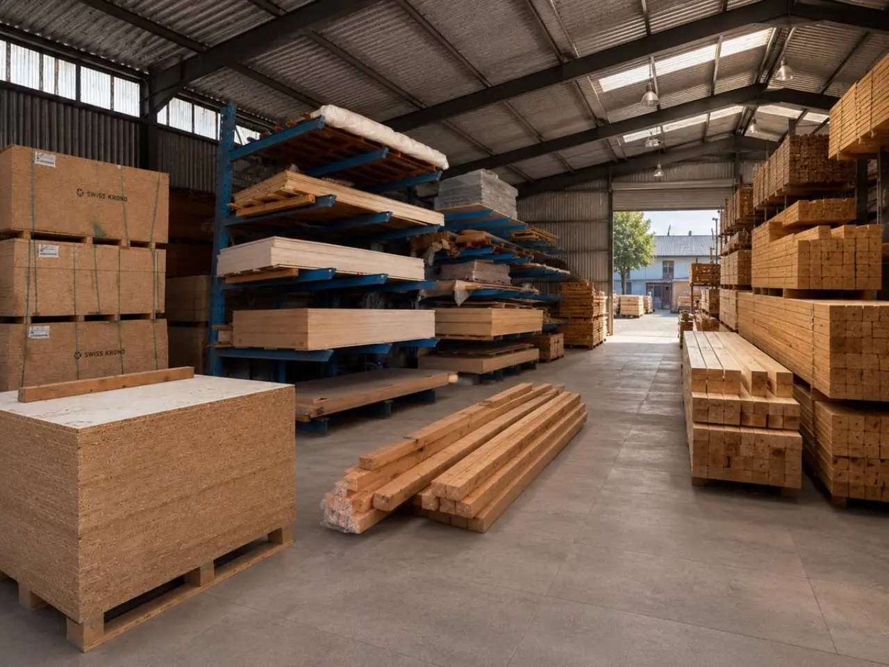Timber warehouse and deck materials in Paphos Cyprus